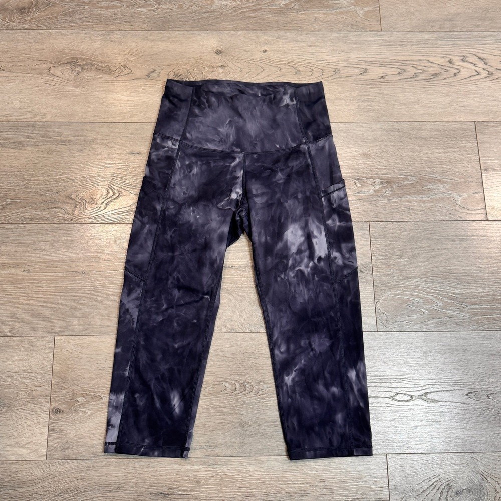Womens Activewear Leggings Crop Small S Tie‎ Dye Athletic Yoga Gym Workout Pants